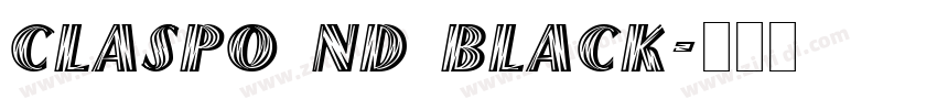 Claspo ND Black字体转换